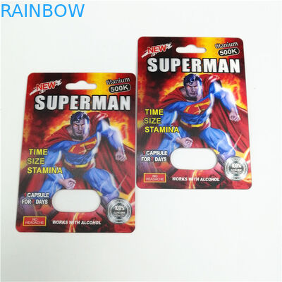 Seks Hapı için 350g Karton Gravnre Baskı Blister Kart Ambalajı