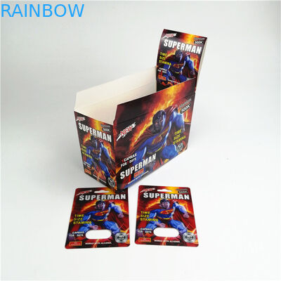 İpek Baskı CMYK Seks Hapı Ambalaj Kartı 9x12cm