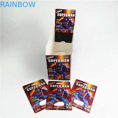 İpek Baskı CMYK Seks Hapı Ambalaj Kartı 9x12cm