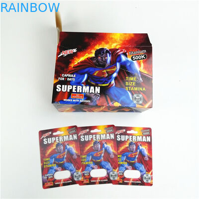 İpek Baskı CMYK Seks Hapı Ambalaj Kartı 9x12cm