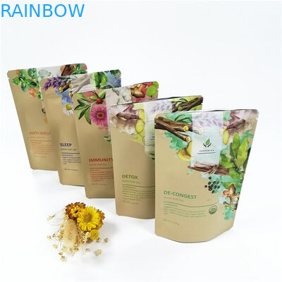 Düşük Moq CMYK VMPET Biyobozunur Ayakta Kese 100 mikron