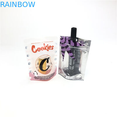 1 / 8oz 3.5g Çiçek Tohumları CBD Soft Touch Çerez Mylar Çocukların Açamayacağı Folyo Kılıfı Ambalajı