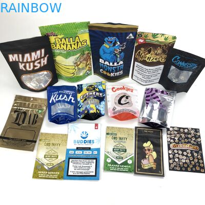 Fermuarlı Buğday Unu Tohumu İçin Özel Logo Bolsa Sac Plastique Stand Up Kılıfı Torbalar Kozmetik Pencere