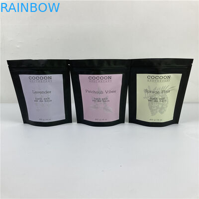 32 Oz Banyo Tuzu Folyo Kılıfı Ambalajı Açılıp Kapanabilir Stand Up Çanta / 250g Kahve Vücut Ovma Kılıfı