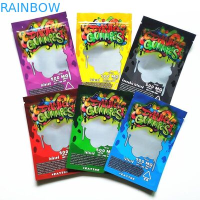 CMYK 4.3 Mils Kalın Çocuk Korumalı Kağıt Torbalar Cbd Zarflar