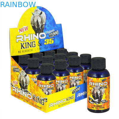 Standlı Erkek Geliştirme Kapsülü CMYK Rhino Şişe Kağıt Kutusu