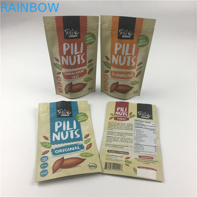 Folyo Lamine Açılıp Kapanabilir Mylar Kilitli torba Doypack Matcha Çay