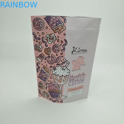 Bolsa Matt Film MOPP VMPET Fasulye Doypack için Açılıp Kapanabilir Stand Up Kılıfı