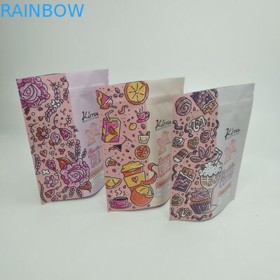 Bolsa Matt Film MOPP VMPET Fasulye Doypack için Açılıp Kapanabilir Stand Up Kılıfı