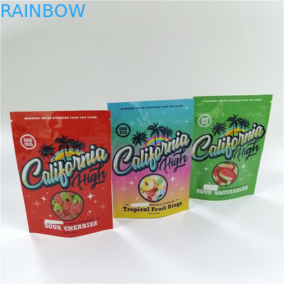 Gummies Bear için Gravür Baskı Mylar Ambalaj Çantası VMPET