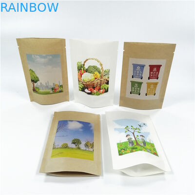 Kraft Kağıt MOPP VMPET Stand Up Kilitli Torbalar 18x26cm