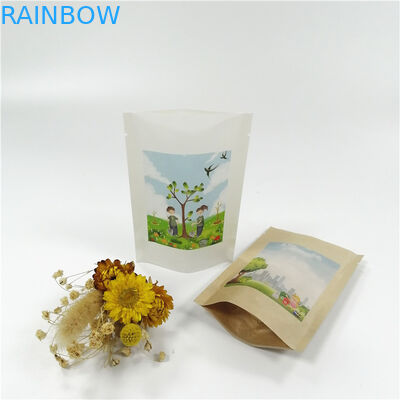 Kraft Kağıt MOPP VMPET Stand Up Kilitli Torbalar 18x26cm