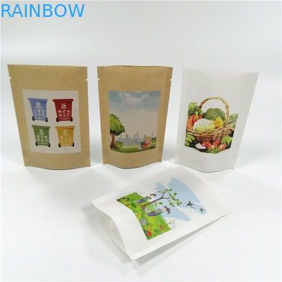 Kraft Kağıt MOPP VMPET Stand Up Kilitli Torbalar 18x26cm