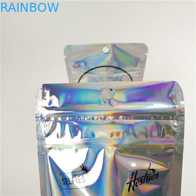 Çocuklara Dayanıklı Dondurulmuş Kurabiyeler folyo yeniden kapatılabilir poşetler Yenilebilir Mylar Kilitli