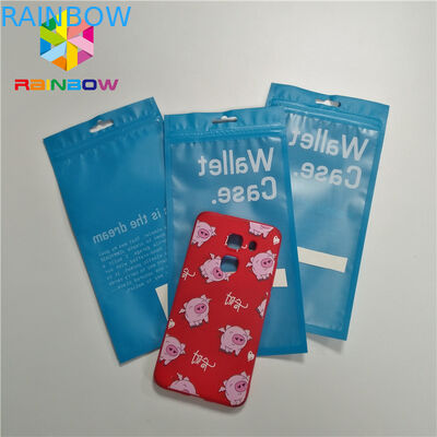 Kilitli Şeffaf Mat 3 Yan Mühür Düz Kılıf, Telefon Kılıfı Kapağı / Kabloları Ambalajı için