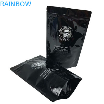 Kilitli Gözyaşı Çentik Kahve Çekirdekleri Plastik Kese Ambalajı 100g 200g 250g 500g