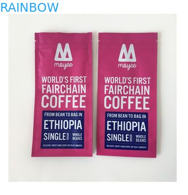 Fermuarlı Kahve Çekirdeği Ambalajı Isı Yalıtımlı Yan Körüklü Koku Korumalı