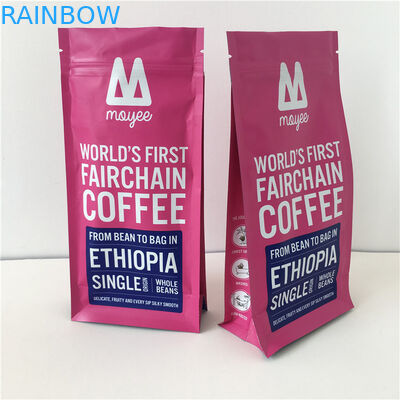 Fermuarlı Kahve Çekirdeği Ambalajı Isı Yalıtımlı Yan Körüklü Koku Korumalı