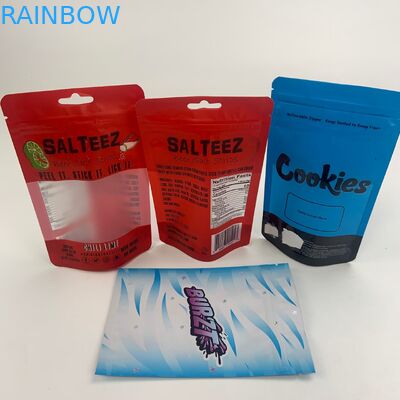 CBD Oil Clear Window Mylar Folyo Plastik Ambalaj Torbası Çocuk Korumalı