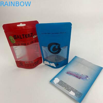 CBD Oil Clear Window Mylar Folyo Plastik Ambalaj Torbası Çocuk Korumalı