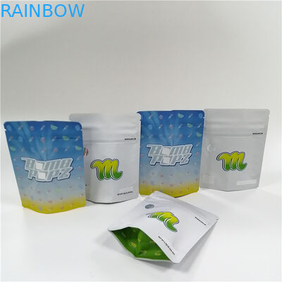 Şeker Zip Kilidi Mylar Stand Up Plastik Torbalar Koku Korumalı UV Baskı