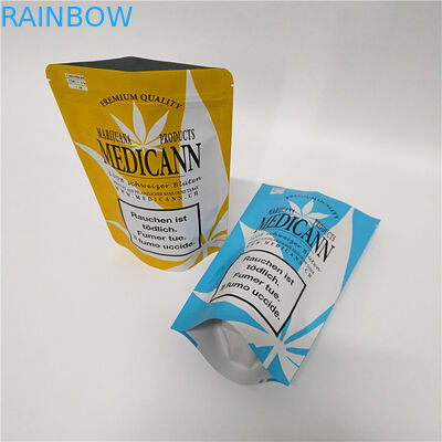 Fermuarlı Özel Açılıp Kapanabilir Çocuklara Dayanıklı Mylar Dijital Baskılı Stand Up Torbalar