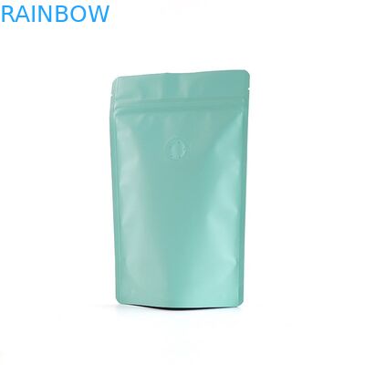 Gravür Baskı Mat Kaplama Alüminyum Folyo Fermuarlı Kahve Torbaları Valfli