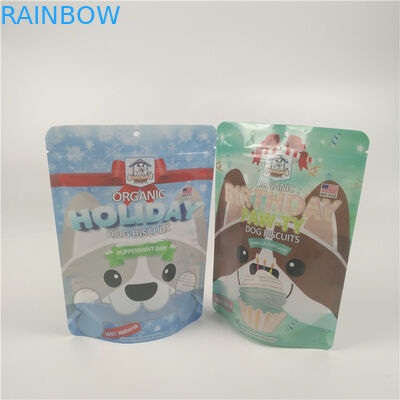 Organik Köpek Bisküvileri Evcil Hayvan Maması Torbası Gravür Baskılı Film Lamine