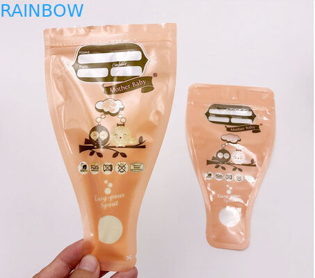 Ön Sterilize Dondurucu 8oz Anne Sütü Saklama Torbaları Çift Fermuarlı Mühürlü