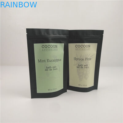 Nem Korumalı 14 Oz Fermuarlı Folyo, Vücut Ovması İçin Açılıp Kapanabilir Torbalar