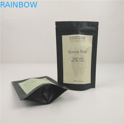 Nem Korumalı 14 Oz Fermuarlı Folyo, Vücut Ovması İçin Açılıp Kapanabilir Torbalar