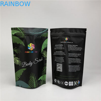 Kozmetik Okyanus Banyo Tuzu Mat Mylar Yeniden Kullanılabilir Zip Torbaları Daimi Koku Korumalı