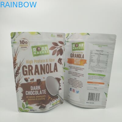 Kilitli Stand Up Alüminyum Folyo Açılıp Kapanabilir Torbalar Geri Dönüştürülebilir Gıda Ambalajı