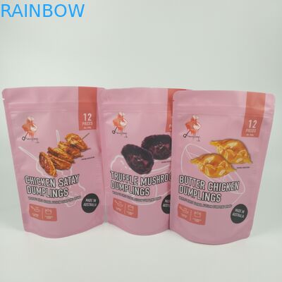 Kahve Mat Fermuarlı Özel Baskılı Bariyer Torbaları Kendinden Ayaklı Lamine