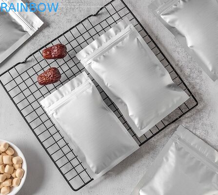 Küçük Çay Fermuar Folyo Mylar Üç Taraflı Mühür Torbaları Koku Korumalı Özel Baskılı