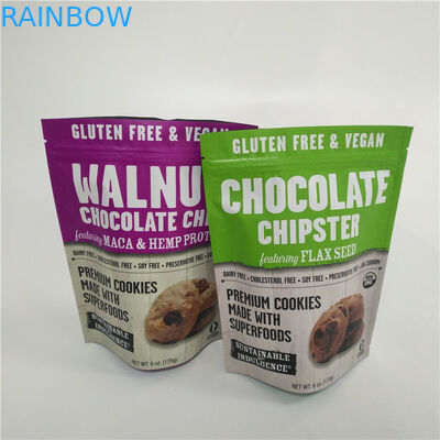 Şeker Tatlıları Fermuarlı Özel Plastik Dijital Baskılı Stand Up Torbalar