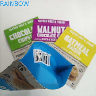 Şeker Tatlıları Fermuarlı Özel Plastik Dijital Baskılı Stand Up Torbalar