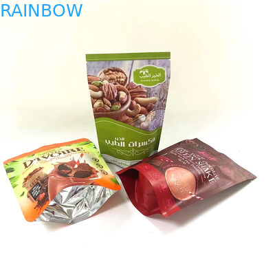 Stand Up Fermuar Üst Alüminyum Folyo Mylar Çanta Koku Korumalı Özel Baskılı