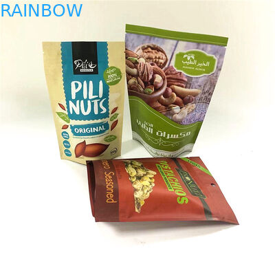 Stand Up Fermuar Üst Alüminyum Folyo Mylar Çanta Koku Korumalı Özel Baskılı