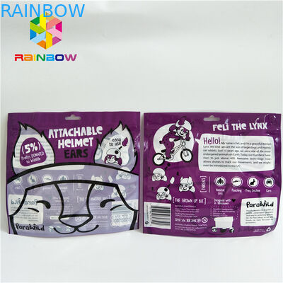 Şeffaf Ön Pencereli Üç Taraflı Mühürlü Küçük Özel Baskı Ambalajı