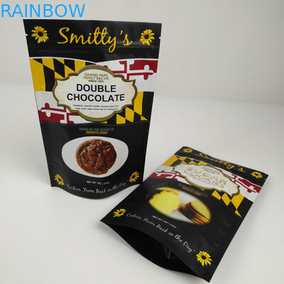 Çevre Dostu Mat Alüminyum Folyo, Kuruyemiş Yiyecekleri İçin Kilitli Torbaları Stand Up