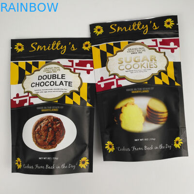 Çevre Dostu Mat Alüminyum Folyo, Kuruyemiş Yiyecekleri İçin Kilitli Torbaları Stand Up