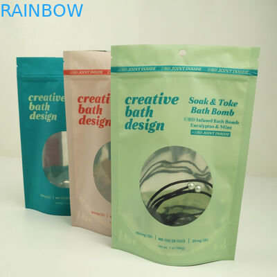 Koku Korumalı Kilitli Alüminyum Folyo Mylar Açılıp Kapanabilir Pencereli Torbalar