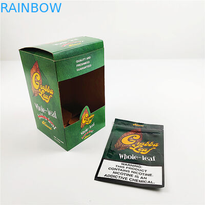 Özel baskılı alüminyum folyo doğal grabba yaprağı Kap Şapkalar için ekran ambalaj kutuları puro Ambalaj Kutusu