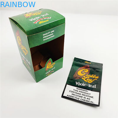 Özel baskılı alüminyum folyo doğal grabba yaprağı Kap Şapkalar için ekran ambalaj kutuları puro Ambalaj Kutusu