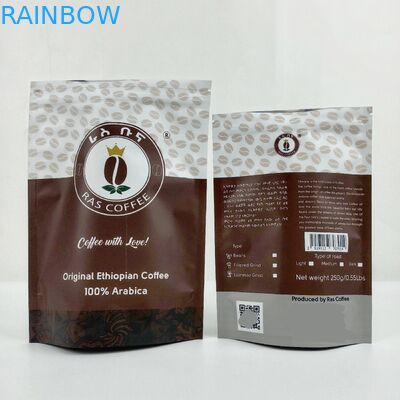 Mat Alüminyum Folyo Stand up Torba Ambalajı Kahve Paketleme Torbaları Mylar Torbalar