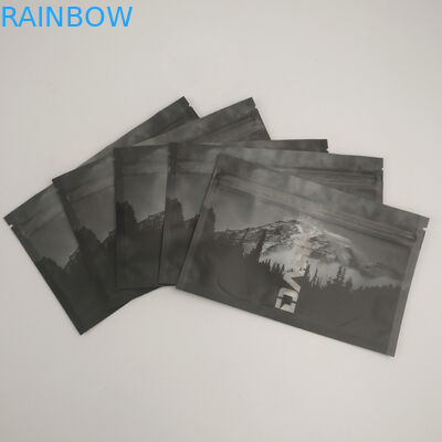 Temizle Ön Arka Cam Isı Yalıtımlı Koku Korumalı Açılıp Kapanabilir Zip kilidi Ambalaj Mylar Gıda Saklama Üç Taraflı Sızdırmaz Doypack