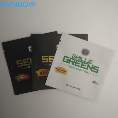 Altın Baskılı Kozmetik Sızdırmaz Torba Küçük Boy Poşet Alüminyum Folyo Plastik Snack Isı Yalıtımlı Üç Taraflı Sızdırmaz Torbalar