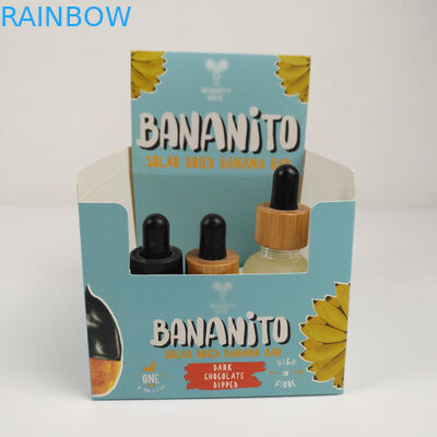 Özel Katlanır Karton Karton Gözyaşı Dışarıda Ekran Kutusu, Oluklu Mukavva PDQ Sayacı Perakende Aperatifler Kağıt Ambalaj Kutusu