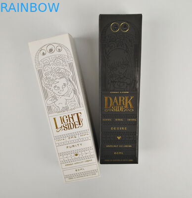 Özel Toptan Katlanabilir Küçük Siyah Lüks Sıcak Damgalama Altın Folyo Hediye Kozmetik Ambalaj Kağıt Kutusu